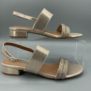 NEW Style & Co Women’s Selbiee Slingback Dress Sandals Silver Size 8M